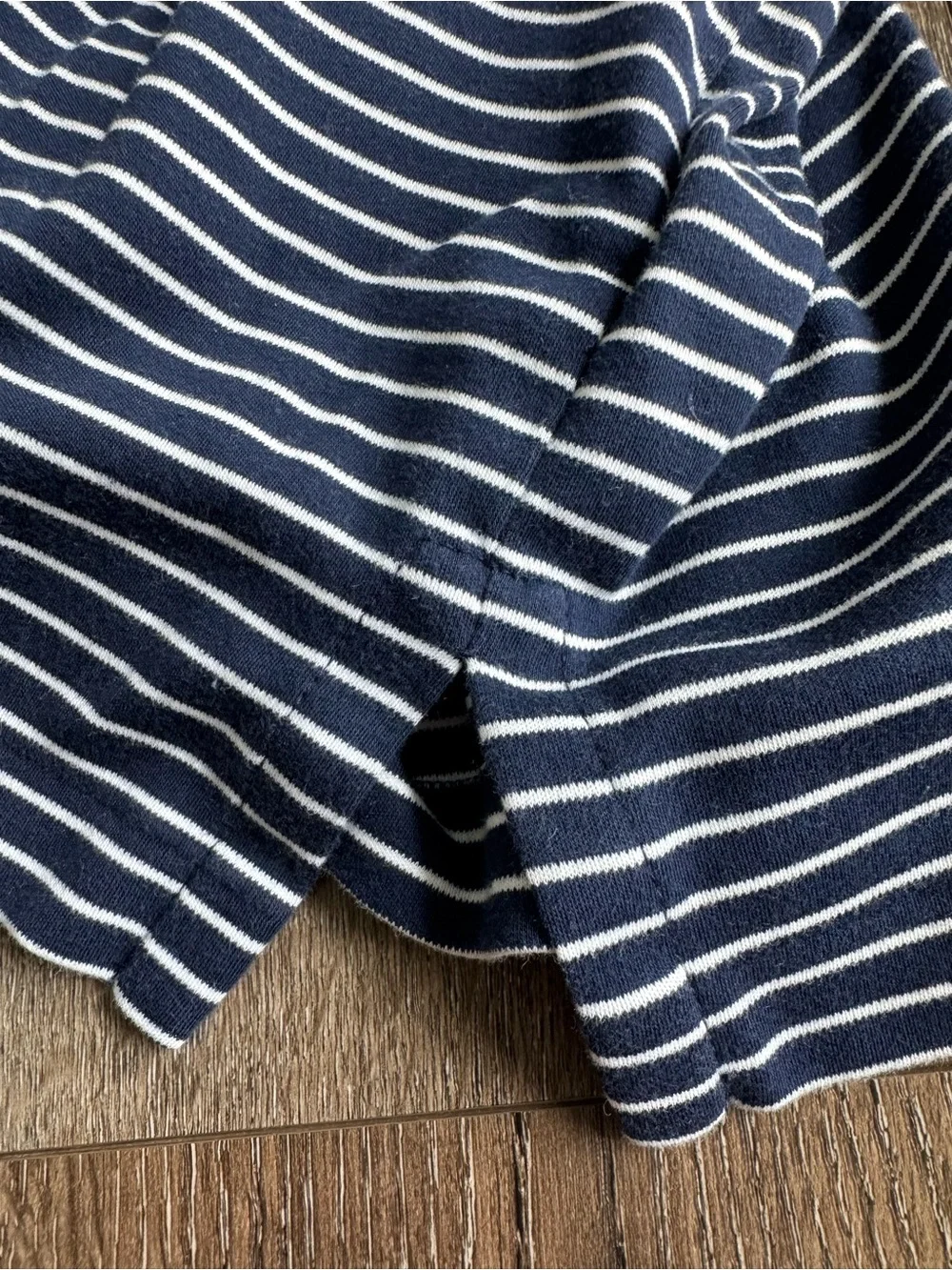 Polo Ralph Lauren Navy & White Striped Polo Shirt Size Medium